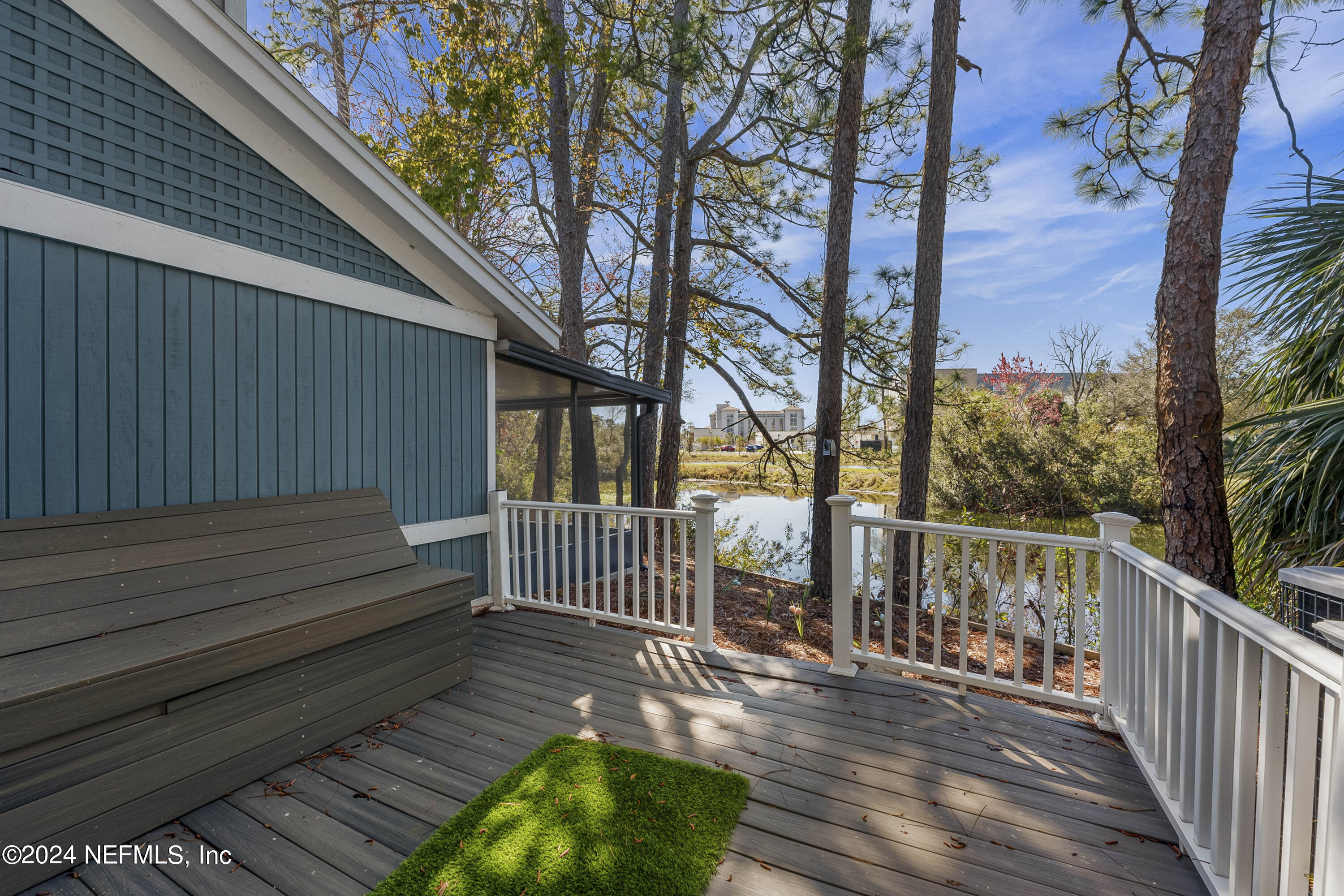 8118 Baymeadows Circle East, Unit 5 Jacksonville, FL 32256 - Photo 12 of 23 a view of a wooden deck