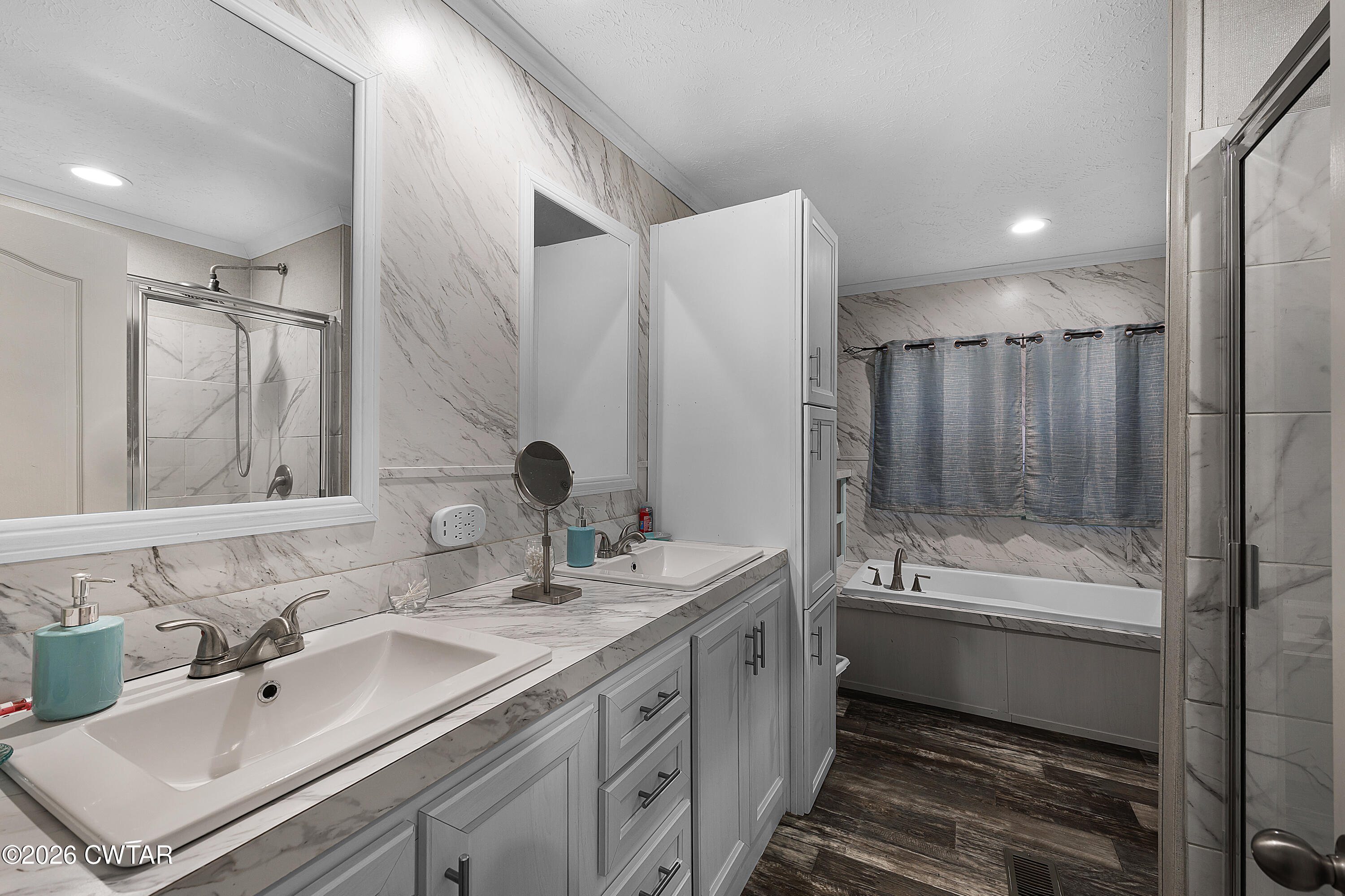 77 Vernon White Road Bradford, TN 38316 - Photo 10 of 24 a bathroom with a double vanity sink mirror double and shower