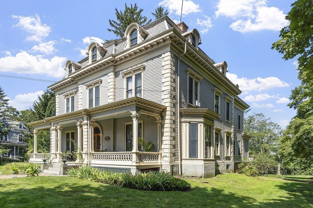 front view of house with a yard