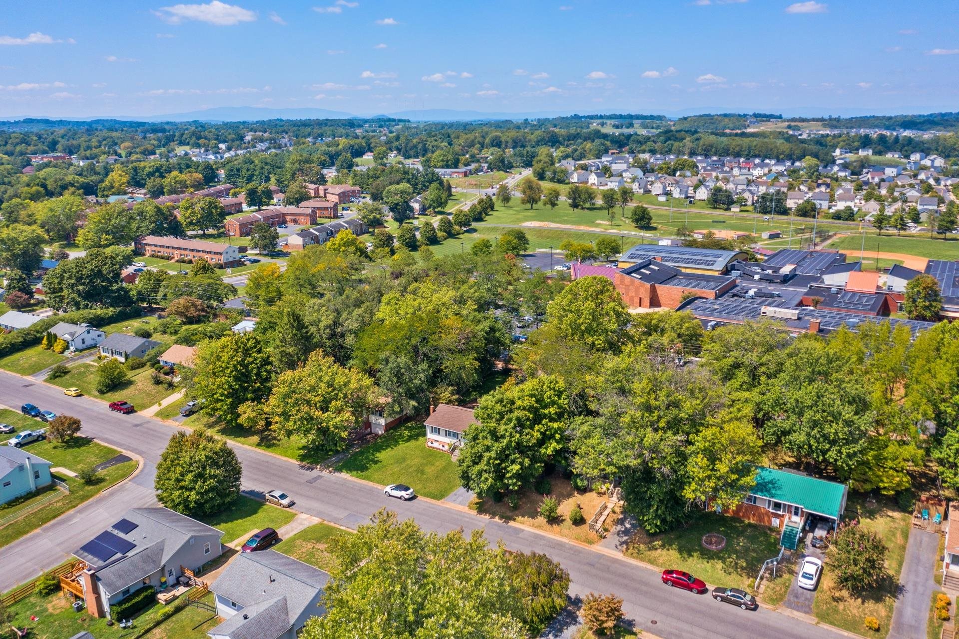 213 Link Road Waynesboro, VA 22980 - Photo 39 of 46 an aerial view of residential houses with outdoor space and trees