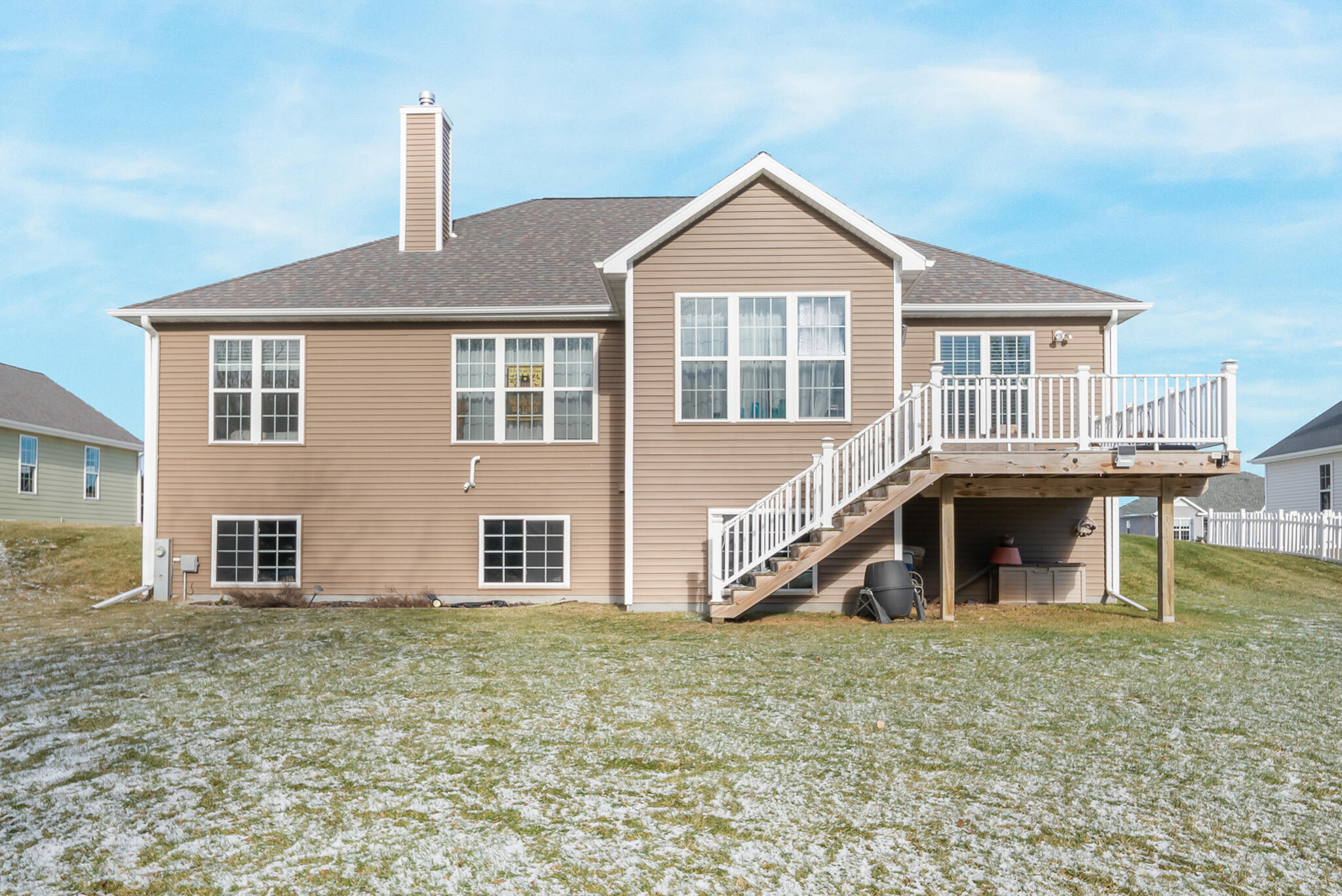 4525 Alyssa Lane Sheboygan, WI 53083 - Photo 34 of 36 Back with Deck 2