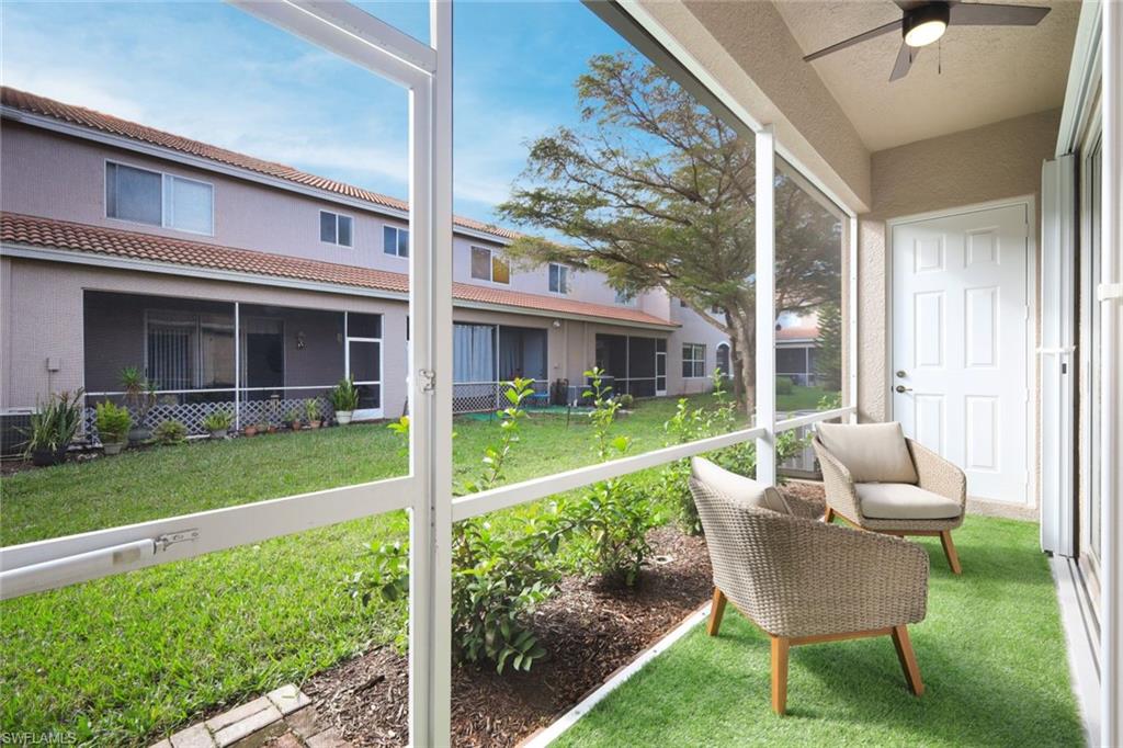 10004 Ravello Boulevard Fort Myers, FL 33905 - Photo 28 of 42 a view of an house with backyard and porch