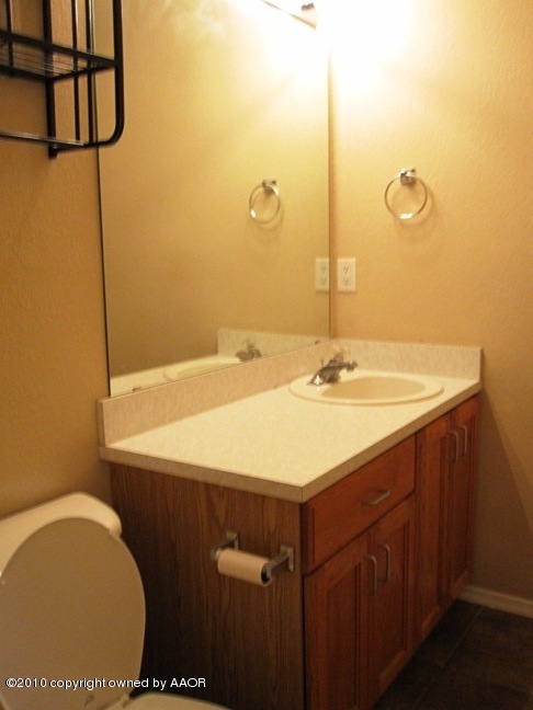 1140 Shasta Drive Amarillo, TX 79110 - Photo 16 of 23 a bathroom with a sink a vanity and a mirror