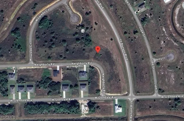 an aerial view of a large building