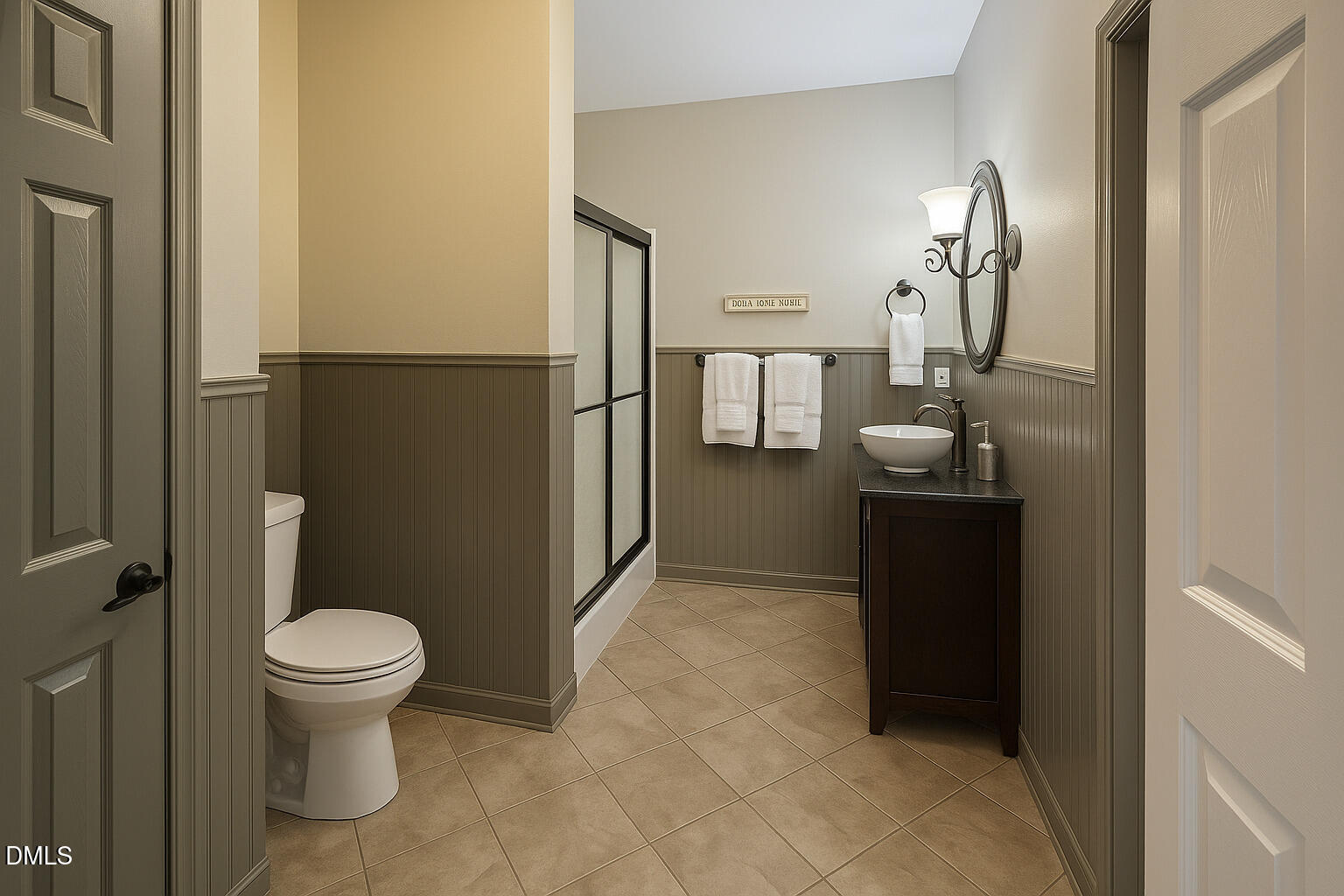 2733 Will Lucas Road Spring Lake, NC 28390 - Photo 12 of 25 a bathroom with a granite countertop toilet and a sink