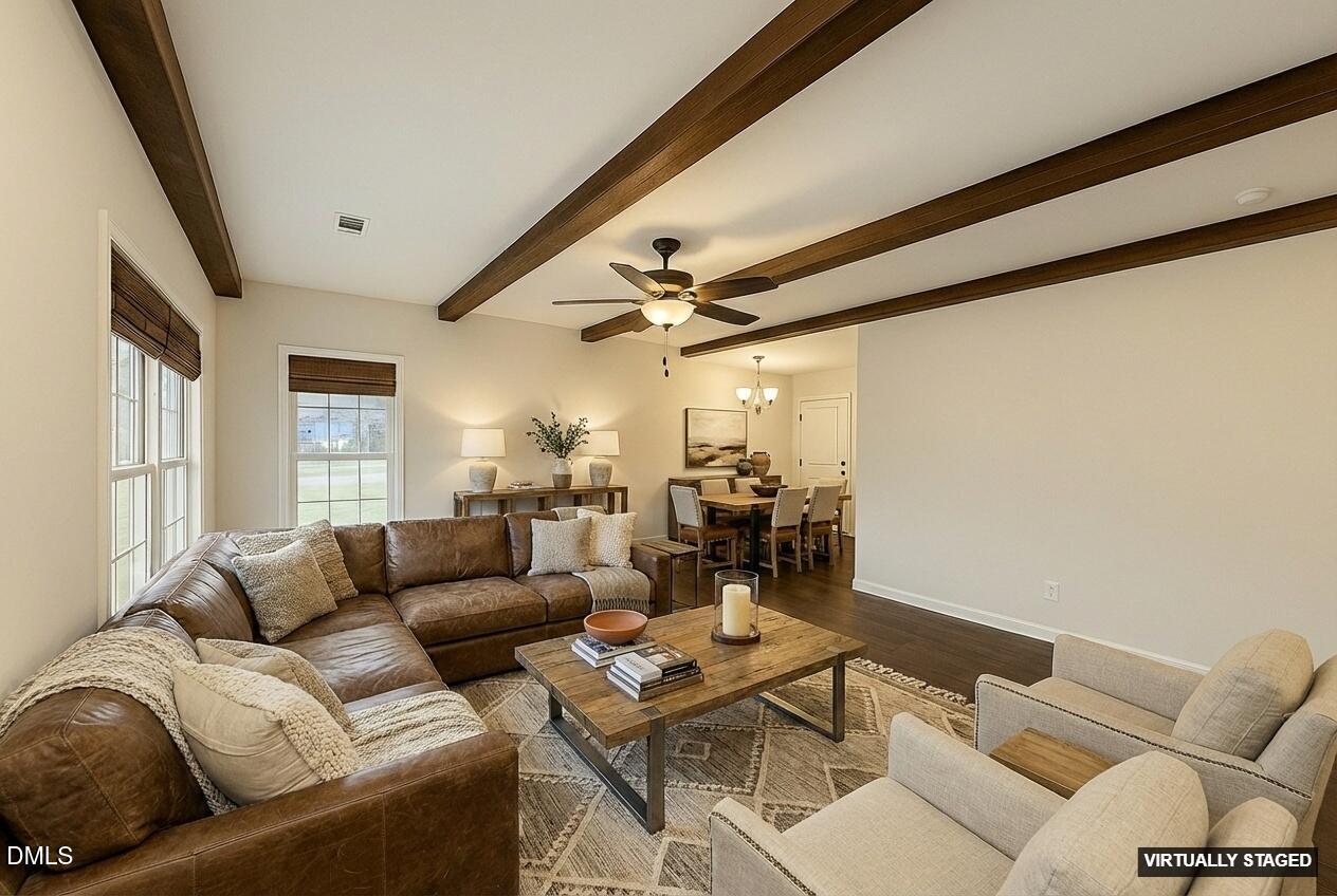 2733 Will Lucas Road Spring Lake, NC 28390 - Photo 4 of 25 a living room with furniture and a large window