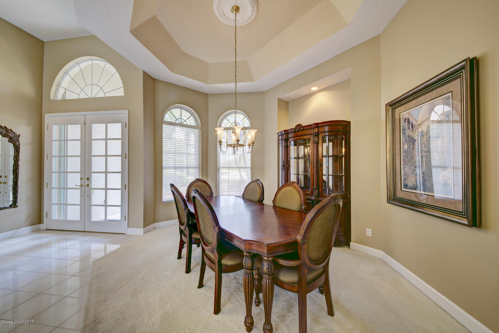 3755 Big Pine Road Melbourne, FL 32934 - Photo 13 of 73 Dining Room with Tray Ceiling