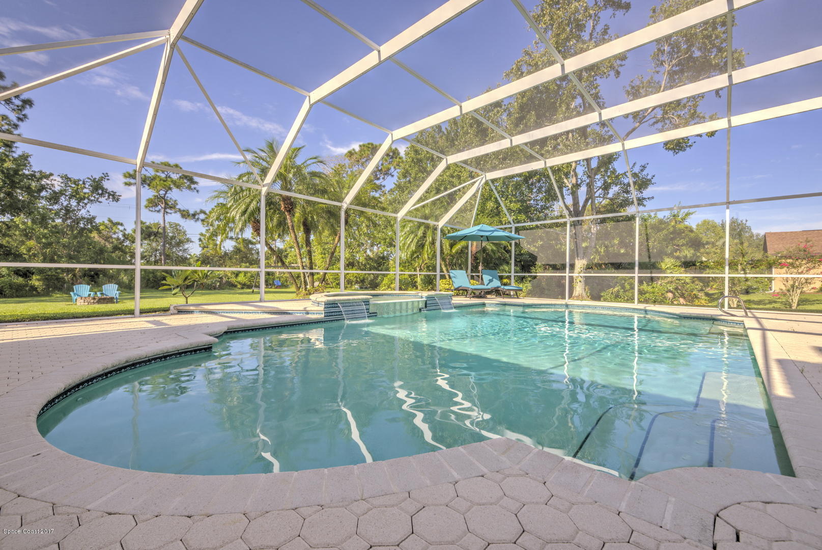 3755 Big Pine Road Melbourne, FL 32934 - Photo 55 of 73 Pool with Hot Tub
