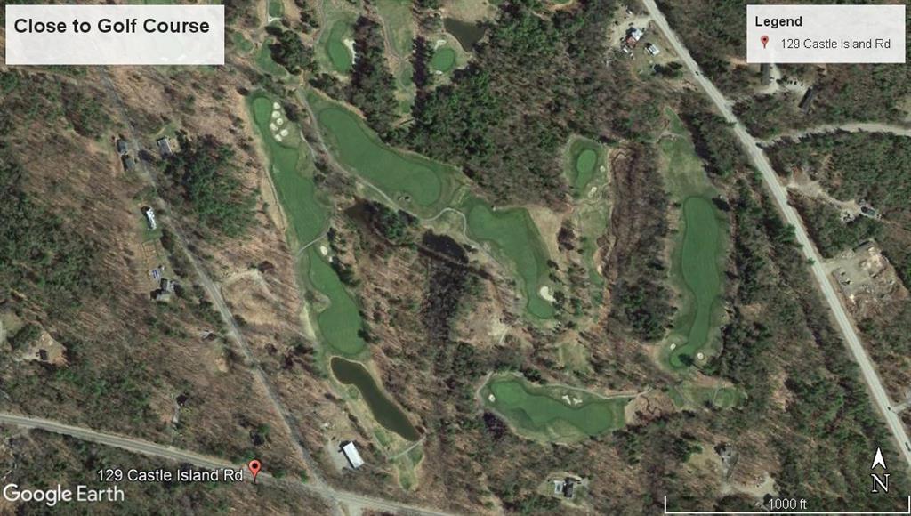 129 Castle Island Road Belgrade, ME 04917 - Photo 29 of 29 GOOGLE EARTH VIEW SHOWING GOLF COURSE