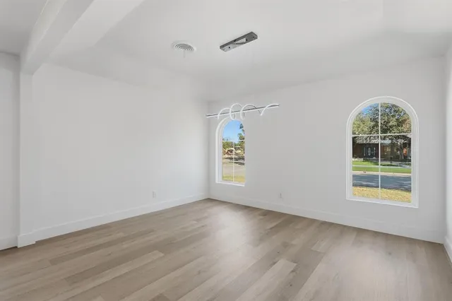 wooden floor in an empty room