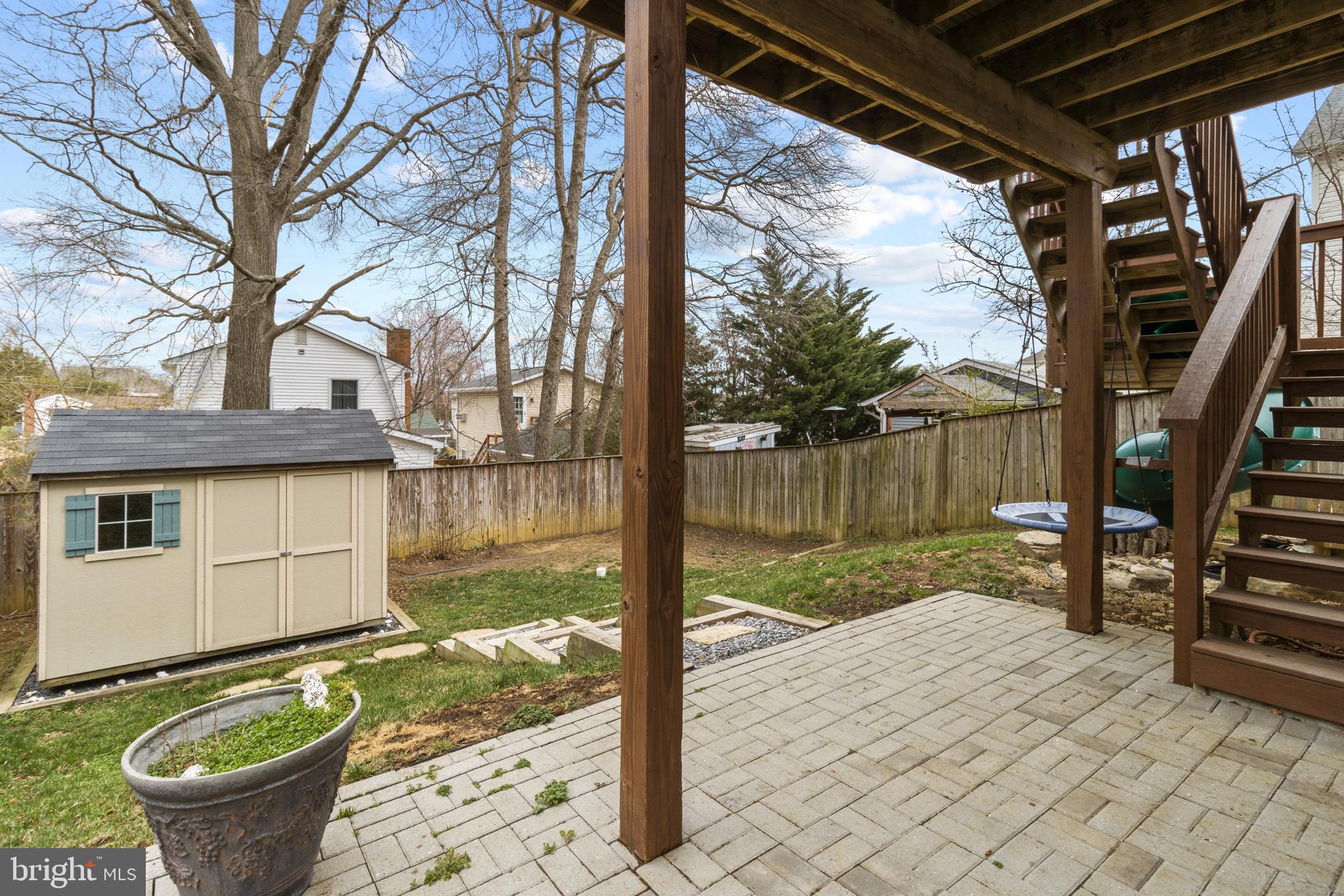 1615 Oldtown Road Edgewater, MD 21037 - Photo 32 of 35 a view of a backyard with wooden fence