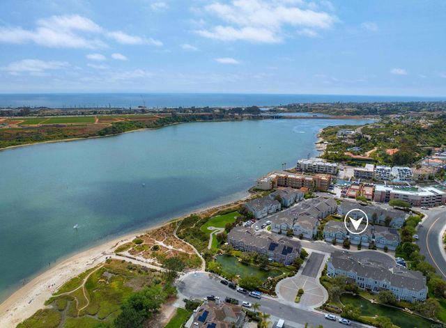 a view of a lake with outdoor space