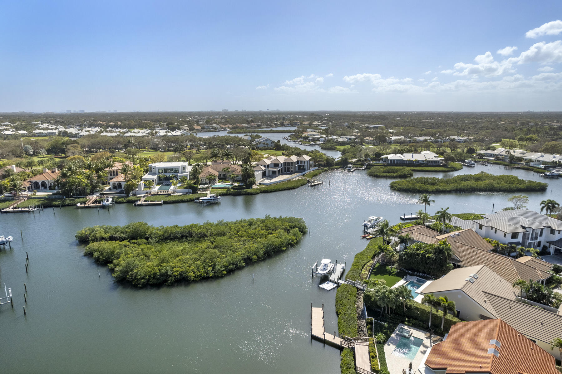 245 Regatta Drive Jupiter, FL 33477 - Photo 50 of 51 an aerial view of ocean residential house with outdoor space