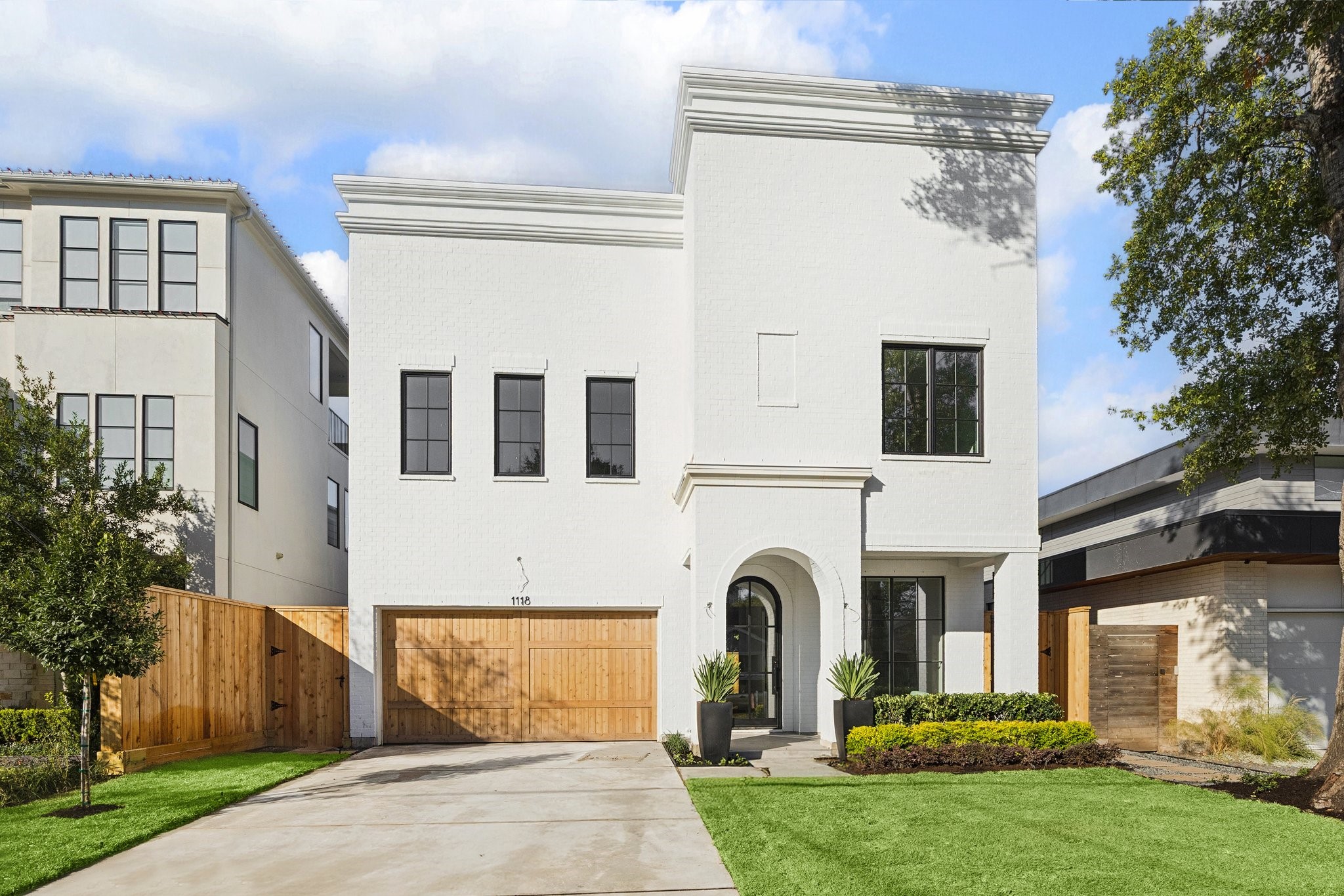 Croix Custom Homes brings you the "Soft Contemporary Residence" in the heart of the Montrose.  Features Include: "Queen Size" Painted Brick Front, Divided Lite Windows, Wide Plank Oak Floors, Solid Iron Railing, Inset Cabinets/Drawers & Incredible Millwork! 11 Ft. Ceilings down, 10 Ft. Ceilings Up, Study, Formal Dining, Large Family Room with Built-Ins, Fantastic Wet-Bar, Upstairs Game Room, 4 Beds, 3.5 Baths. Elevator Capable. This home is almost complete.