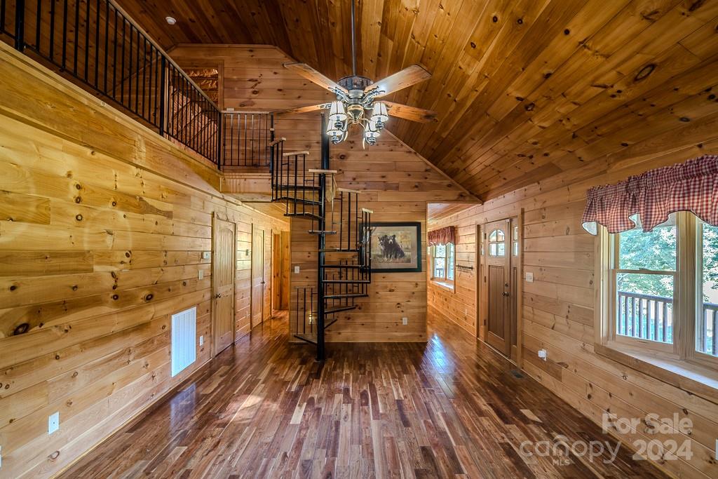 3346 Clarks Chapel Road Lenoir, NC 28645 - Photo 28 of 48 a view of a balcony with wooden floor