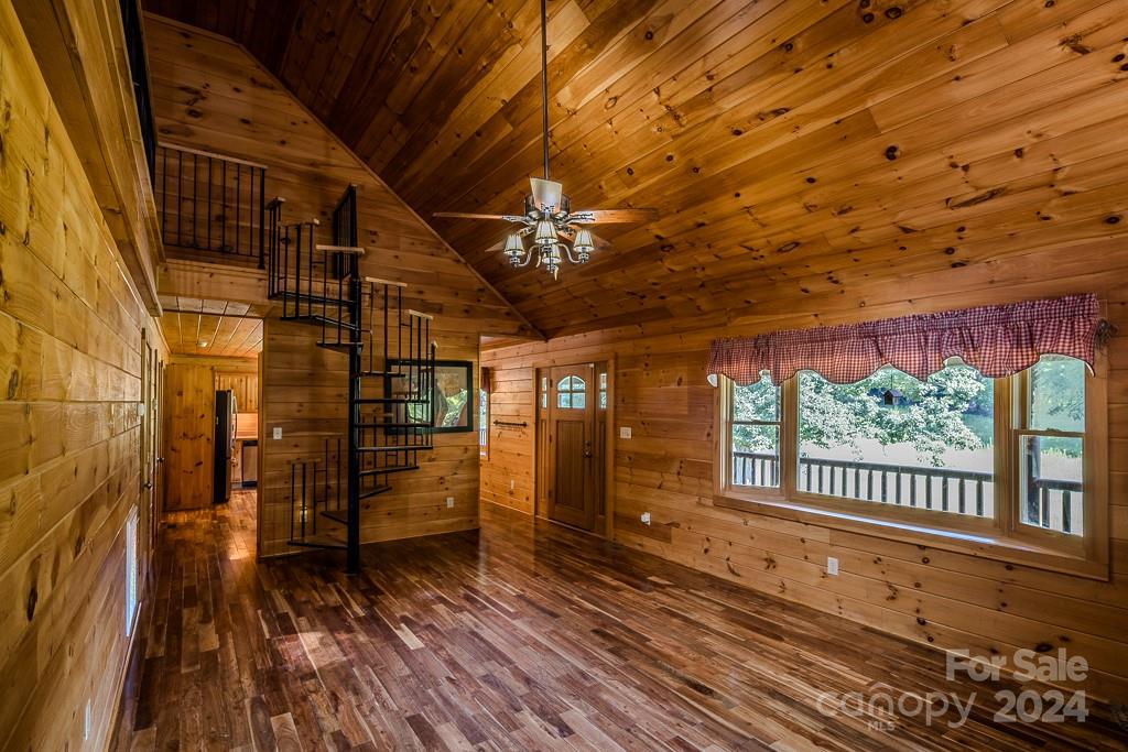 3346 Clarks Chapel Road Lenoir, NC 28645 - Photo 30 of 48 a view of a porch with wooden floor