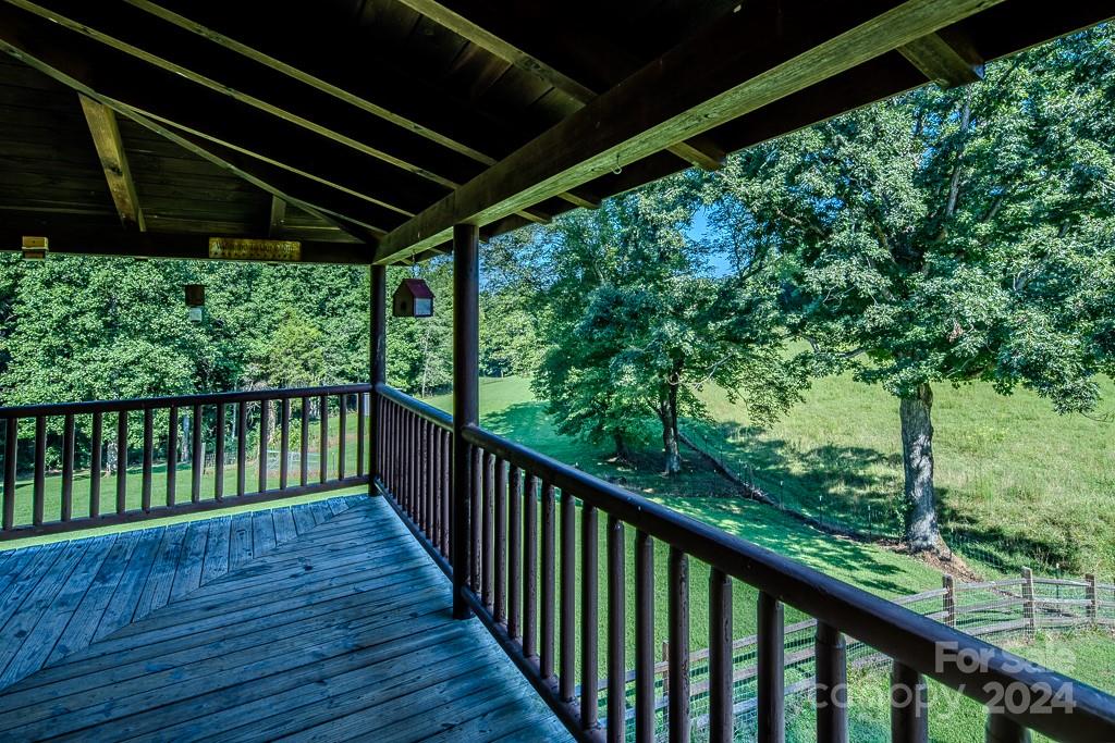 3346 Clarks Chapel Road Lenoir, NC 28645 - Photo 8 of 48 a view of a balcony with wooden floor