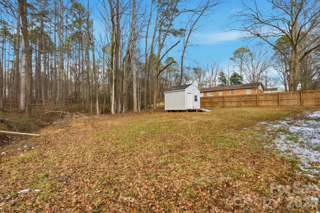 a view of room with trees