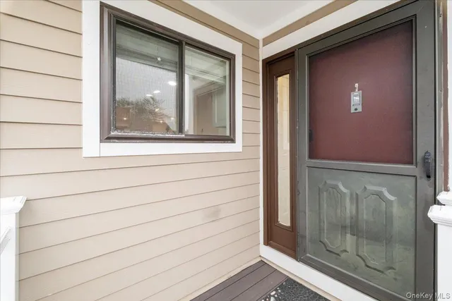 a view of front door