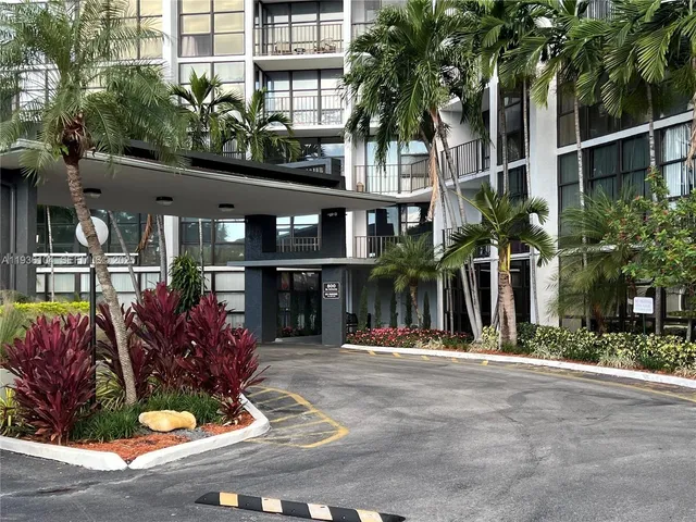 front view of a building and a street