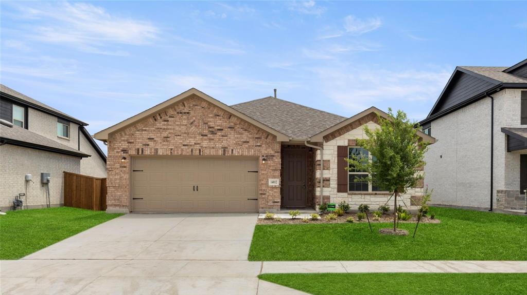 a view of a house with garden