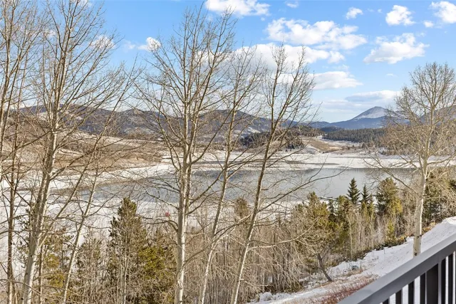 a view of a yard with a snow