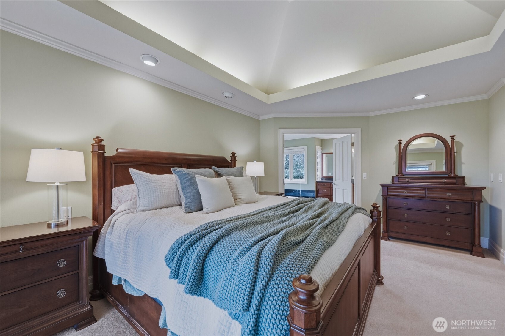 7349 Old Guide Road Ferndale, WA 98248 - Photo 17 of 40 a bedroom with a bed and a dresser