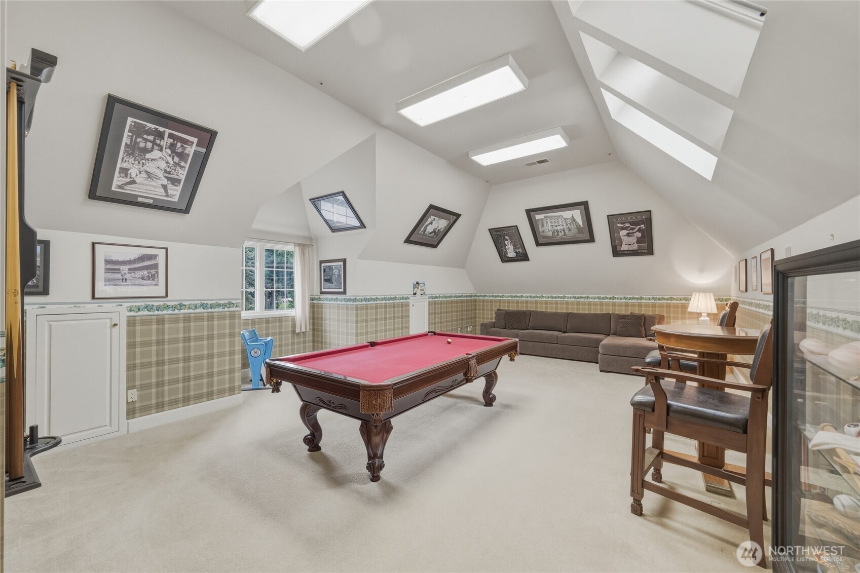 7349 Old Guide Road Ferndale, WA 98248 - Photo 19 of 40 a living room with furniture a pool table and a wall painting