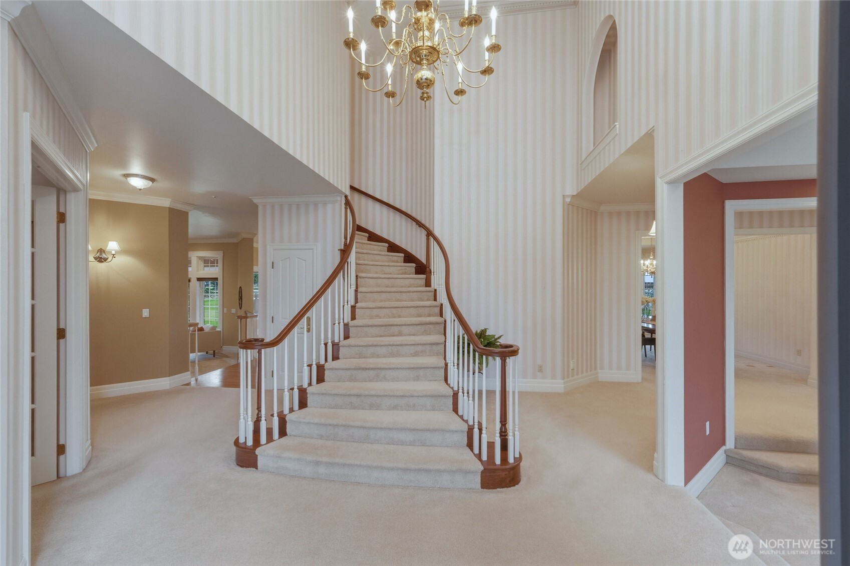 7349 Old Guide Road Ferndale, WA 98248 - Photo 7 of 40 a view of entryway and hall with a chandelier