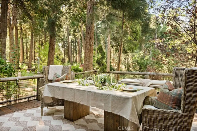 a outdoor space with furniture