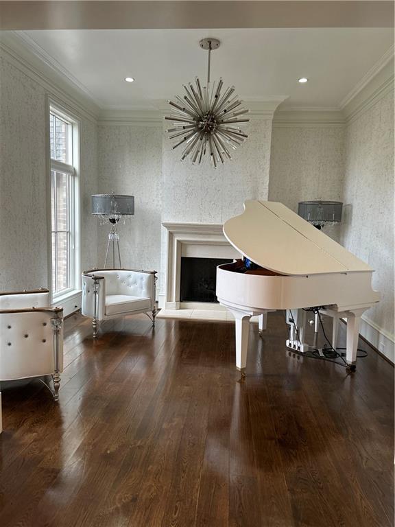 Undisclosed Address Milton, GA 30004 - Photo 117 of 118 a living room with furniture and a fireplace