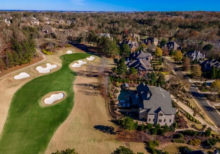 Undisclosed Address Milton, GA 30004 - Photo 18 of 118 an aerial view of a residential houses with outdoor space and street view