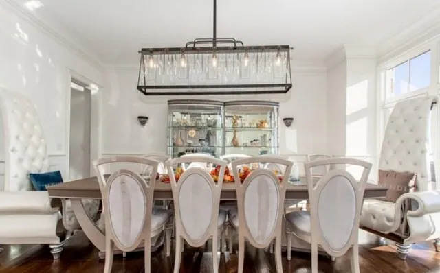 an aerial view of a house having outdoor space