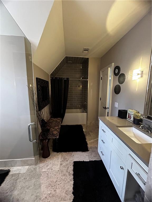 Undisclosed Address Milton, GA 30004 - Photo 85 of 118 a bathroom with a sink and a mirror