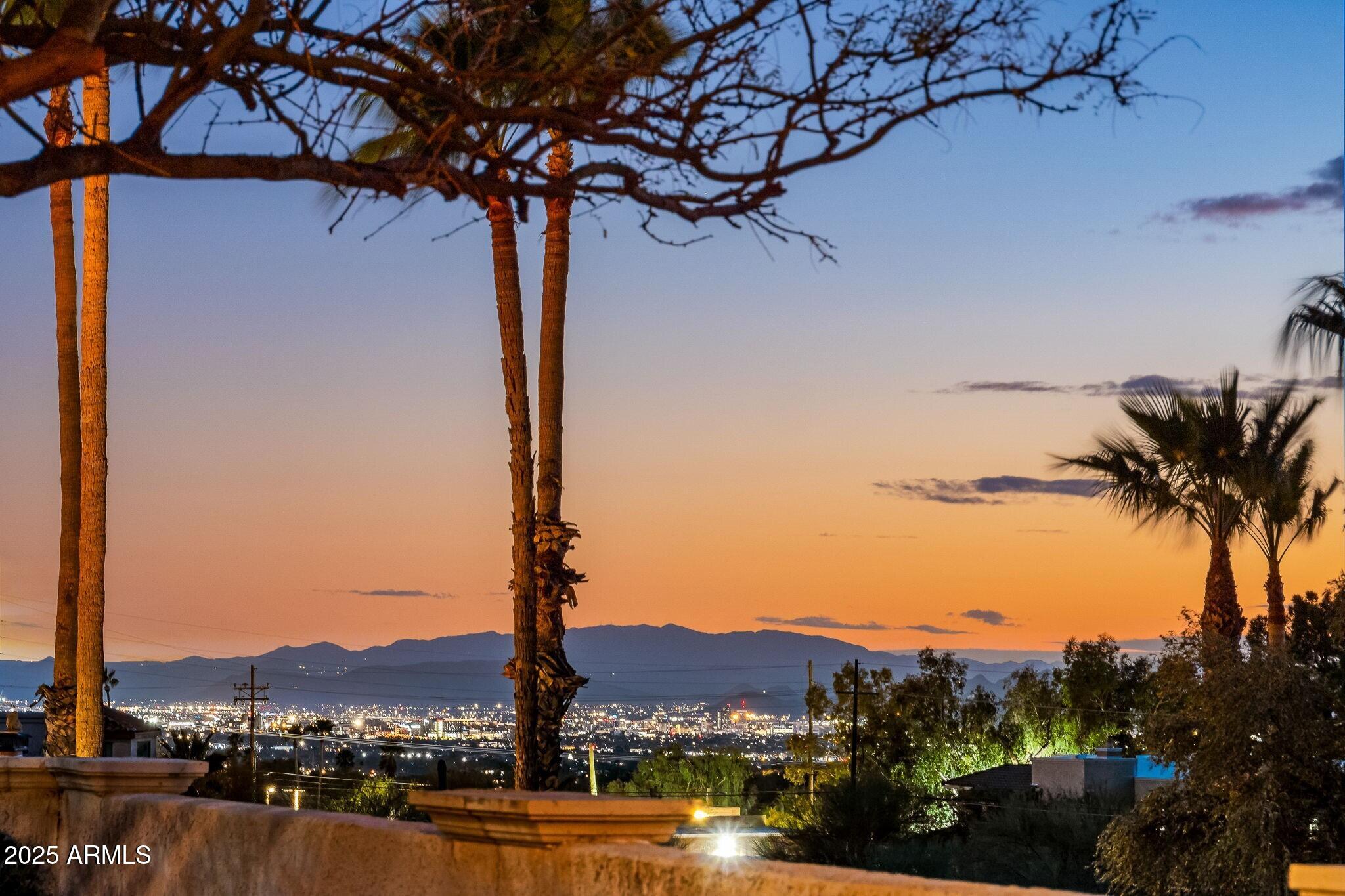 a view of a city with a lake