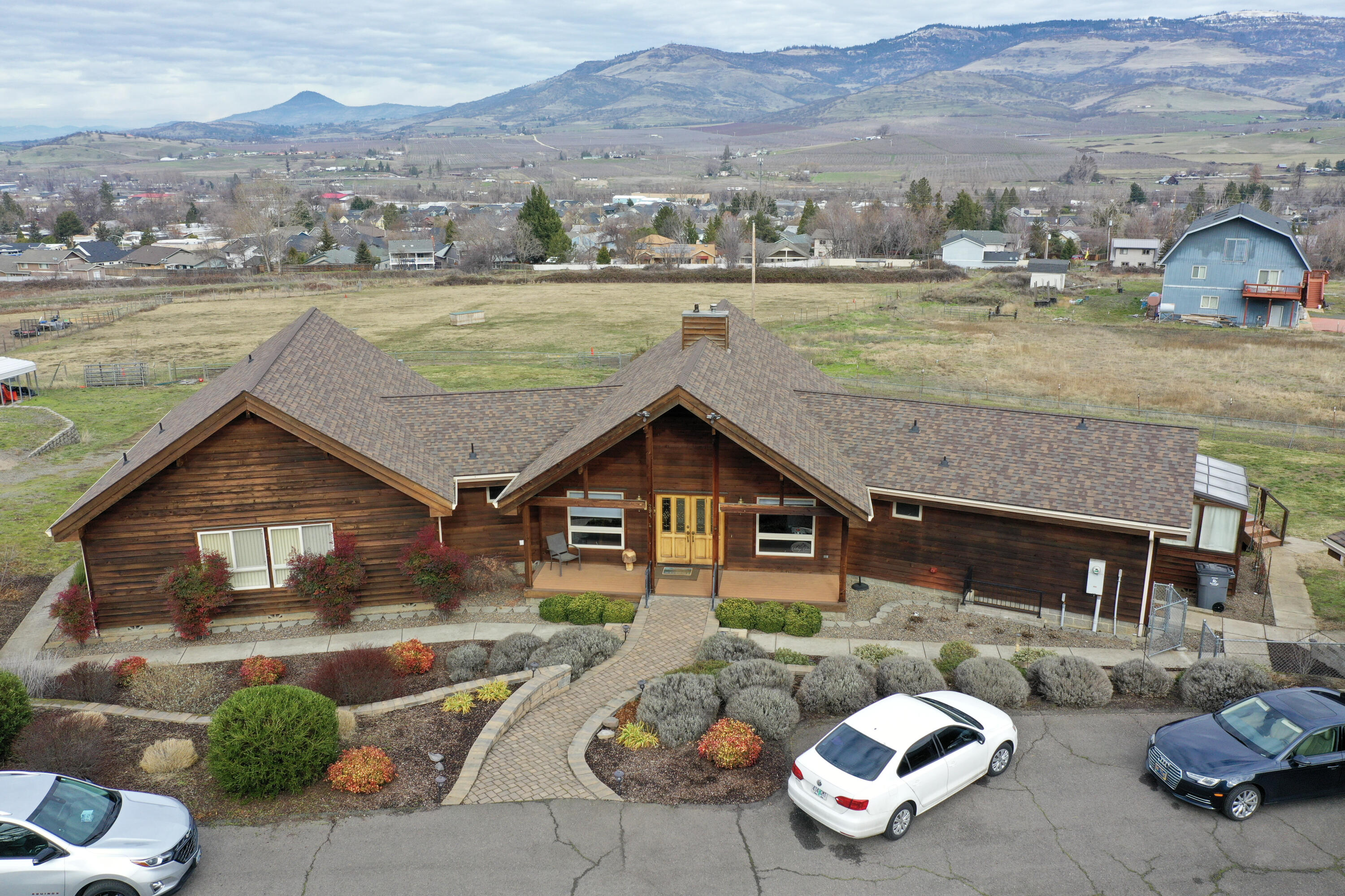 294 West Hilltop Road Talent, OR 97540 - Photo 1 of 37 an aerial view of a house with outdoor space