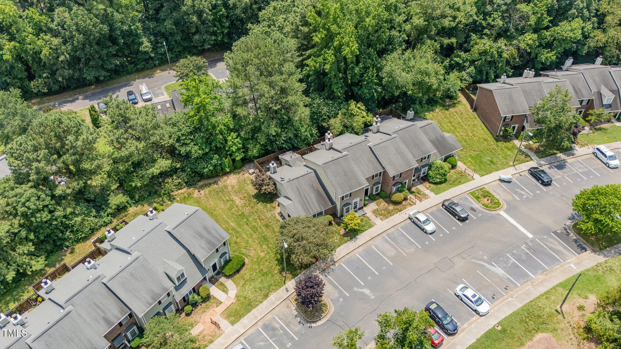 2213 Alpine Road Durham, NC 27707 - Photo 15 of 18 an aerial view of residential house with outdoor space and parking