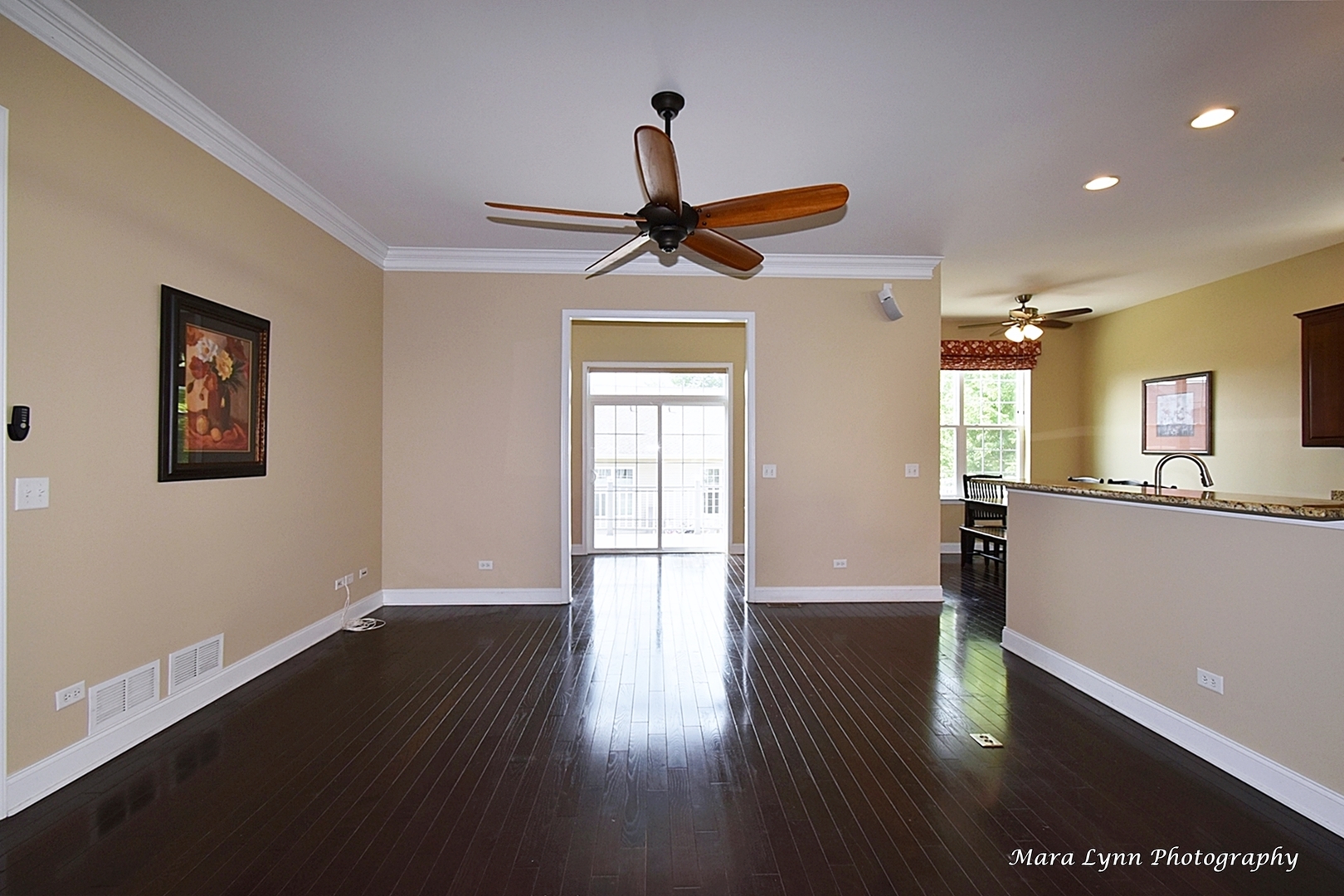 3881 Valhalla Drive Elgin, IL 60124 - Photo 10 of 39 a view of empty room with wooden floor and fan