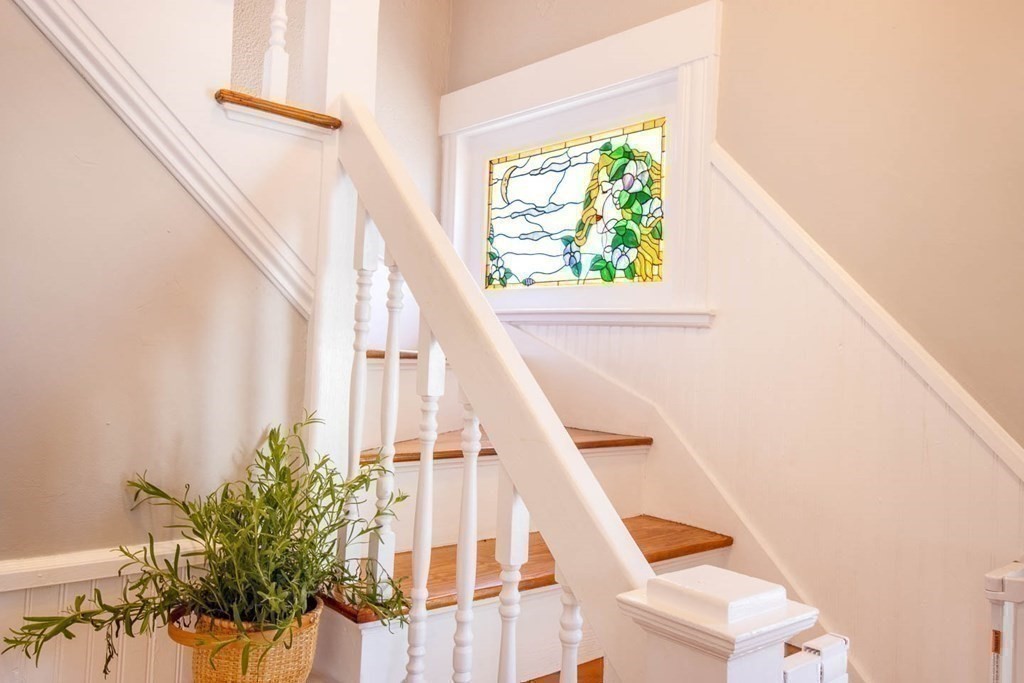 203 Samoset Avenue Hull, MA 02045 - Photo 21 of 39 a view of staircase with railing and white walls
