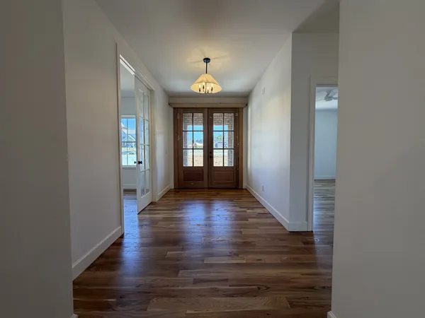 a view of an entryway of a house