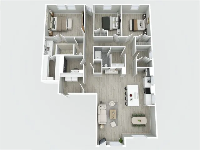 a picture of a room with a window