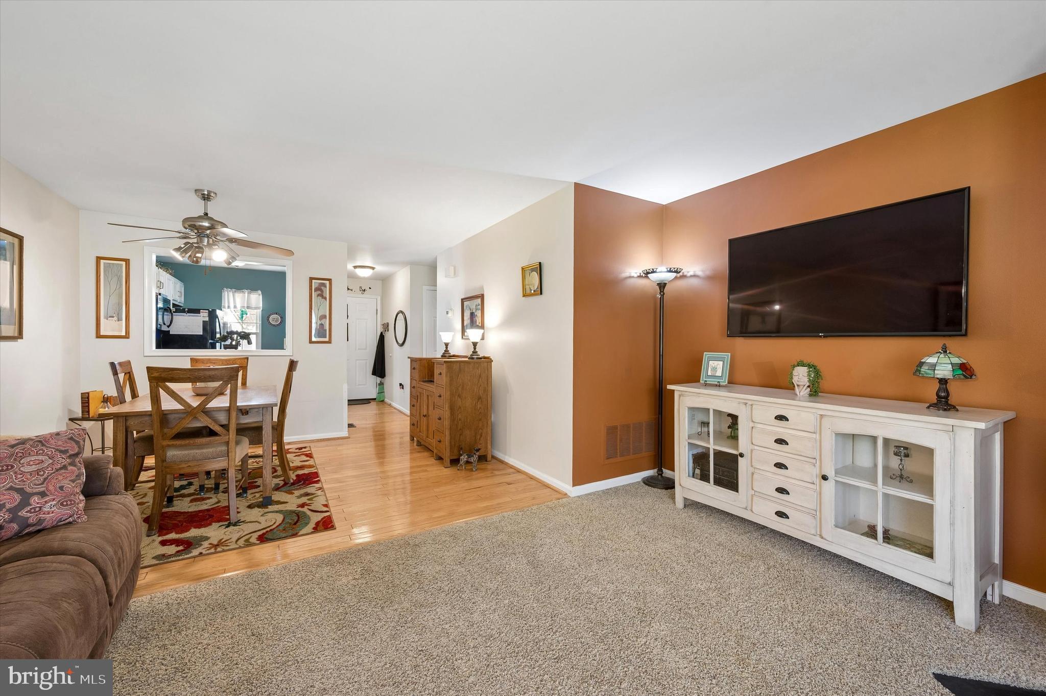 270 Miley Road, Unit 270 Aston, PA 19014 - Photo 14 of 25 Living Room Into Kitchen