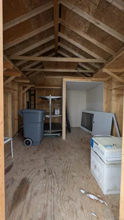 a view of storage and utility room