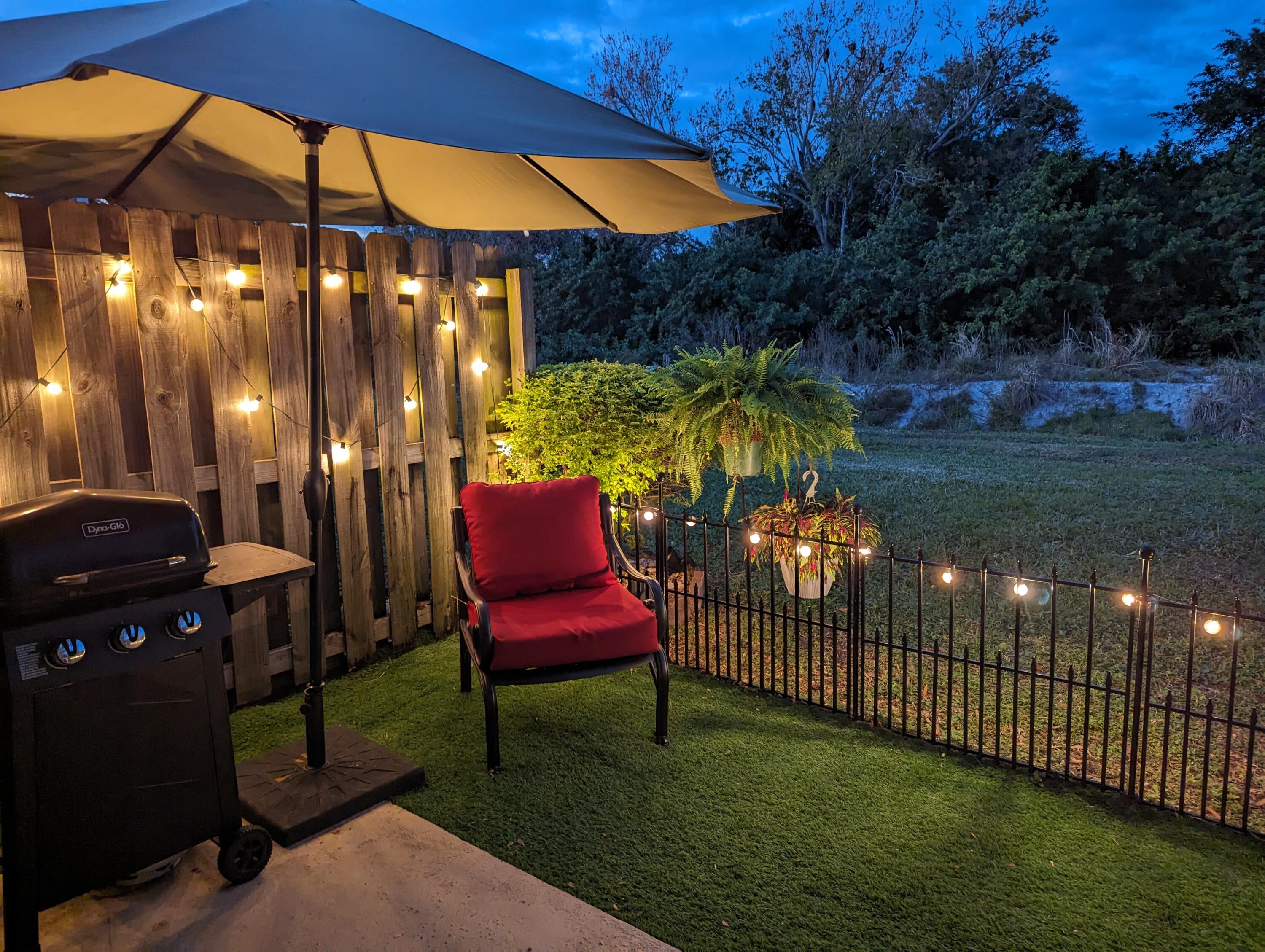 7687 Cherry Blossom Street Boynton Beach, FL 33437 - Photo 21 of 37 backyard at night
