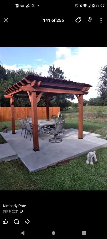 4617 Lexington Street Waco, TX 76705 - Photo 14 of 14 View of patio featuring a pergola
