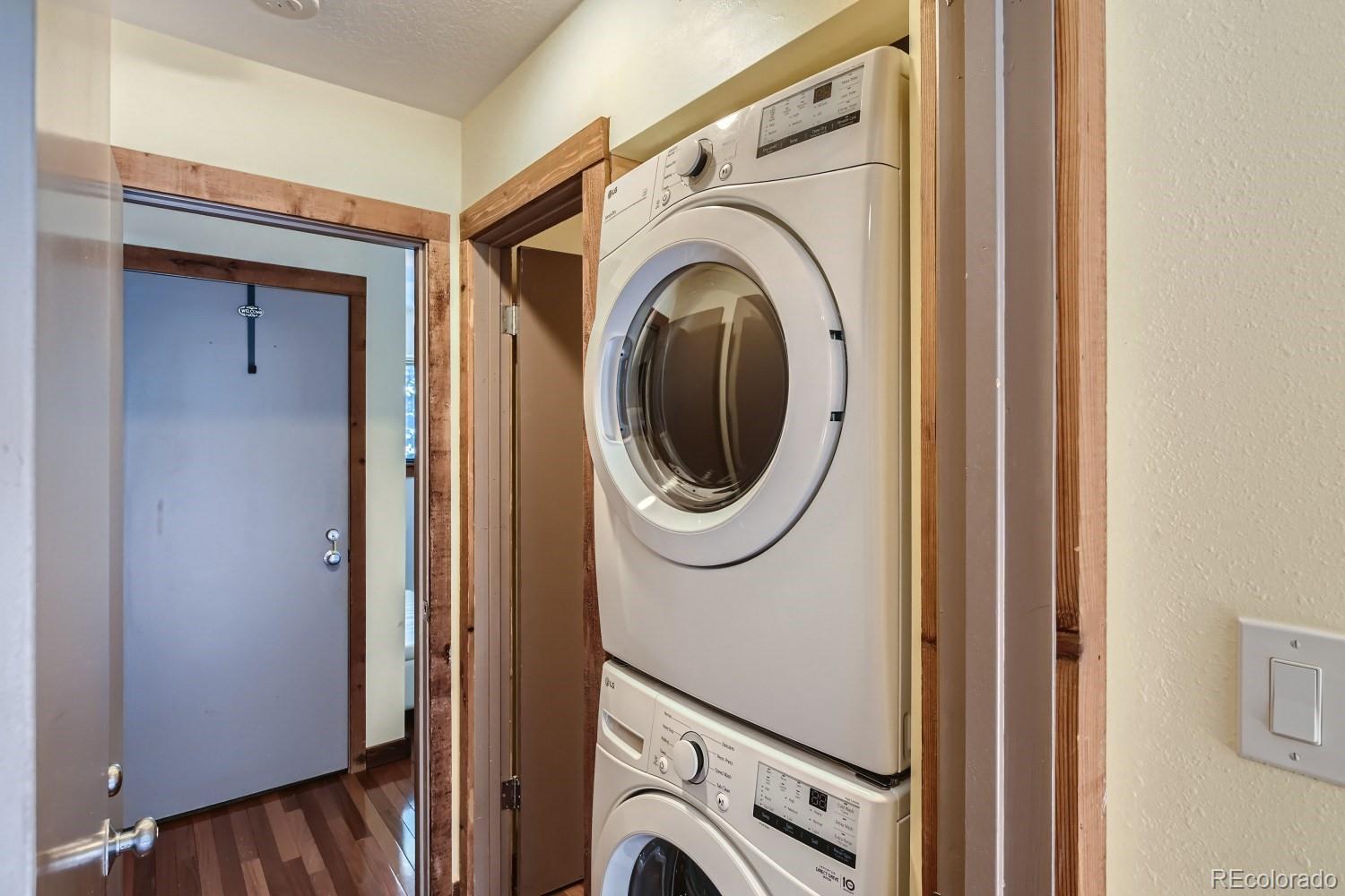 1904 Soda Ridge Road, Unit 1233 Keystone, CO 80435 - Photo 12 of 29 a utility room with dryer and washer