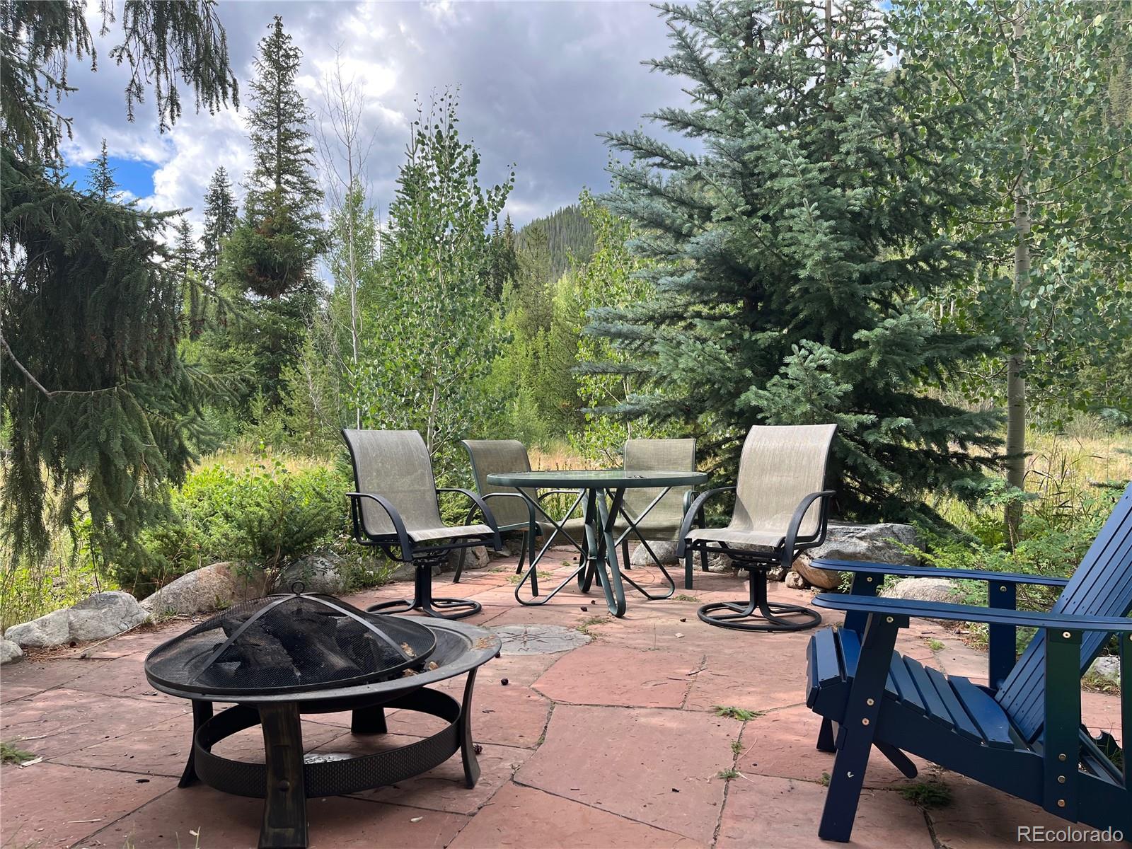 1904 Soda Ridge Road, Unit 1233 Keystone, CO 80435 - Photo 2 of 29 a view of a backyard with sitting area