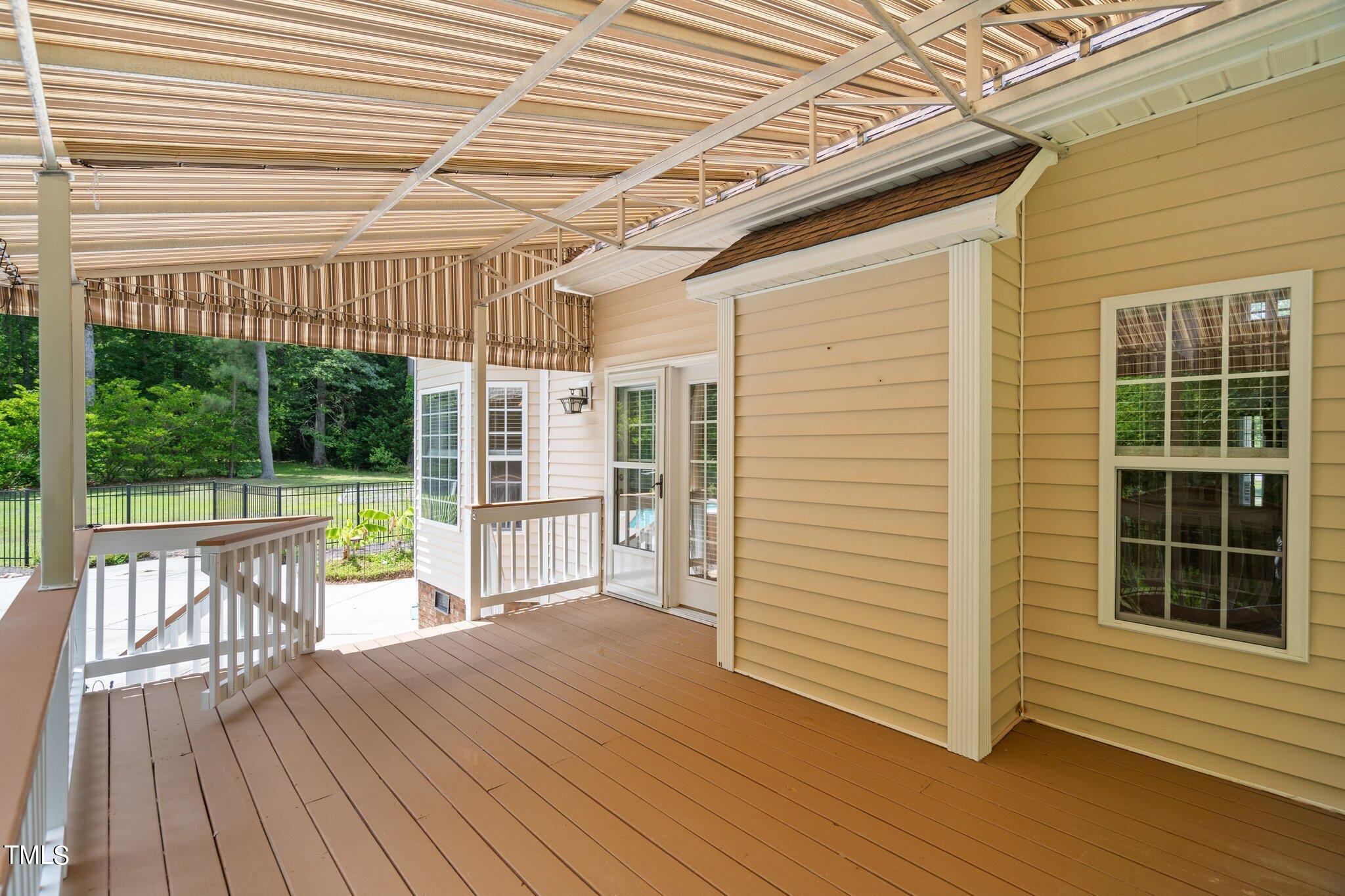 159 Alfred Court Raleigh, NC 27603 - Photo 32 of 50 Awning back Deck
