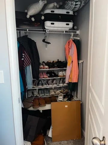 a close view of water heater room