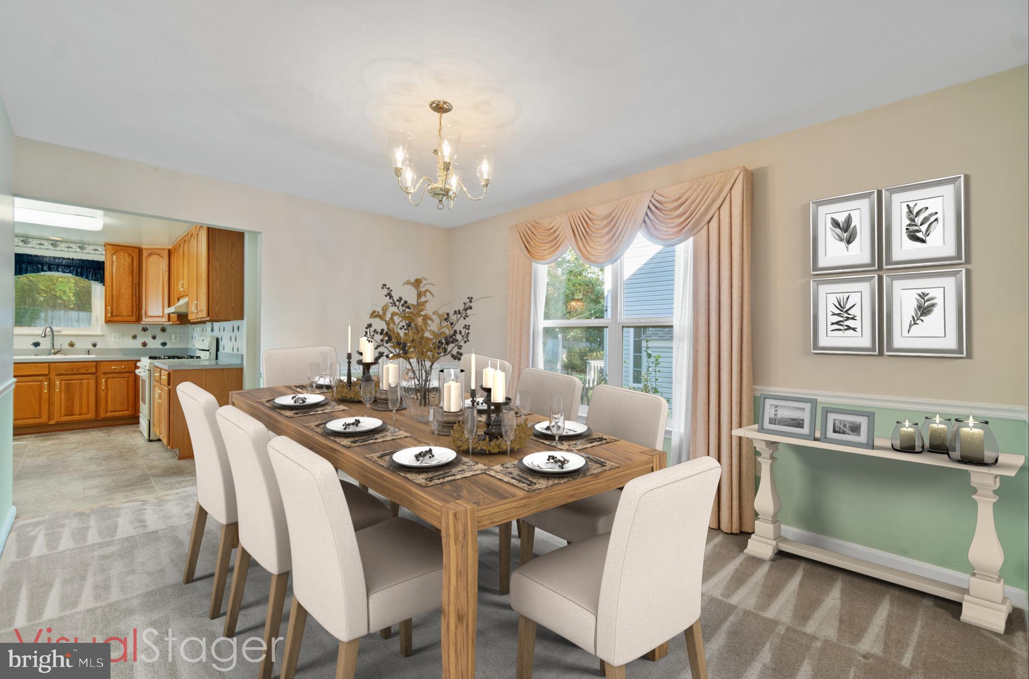 2008 Windys Run Road Catonsville, MD 21228 - Photo 21 of 53 Dining room virtually staged